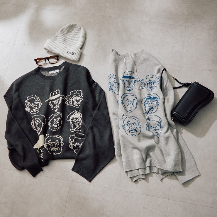 NUNIFE】いろいろおじさんニット[品番：OLOW0014963]｜RMAF NICE CLAUP