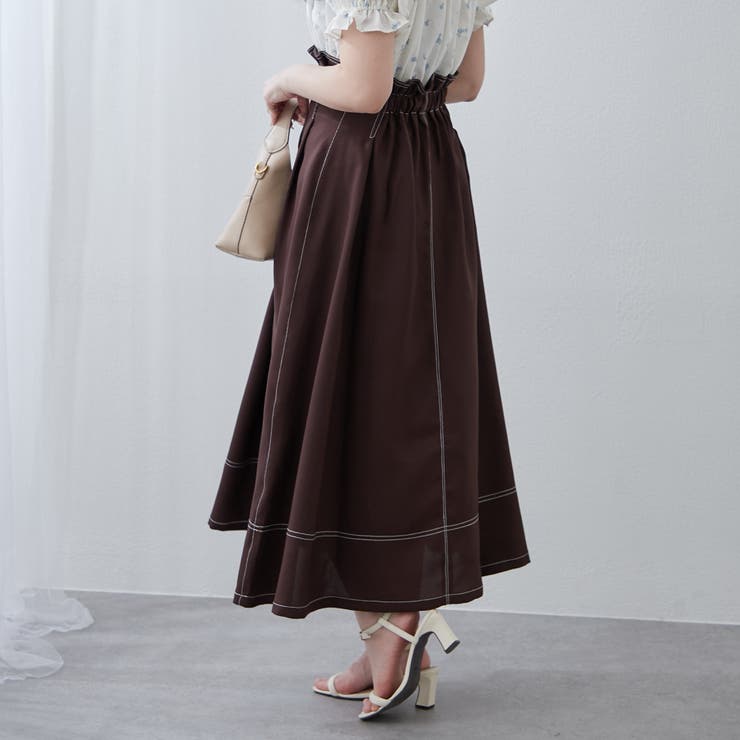 細見え】ウエストタックフレアスカート[品番：OLOW0015466]｜RMAF NICE