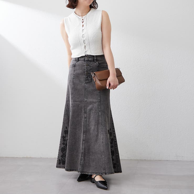 刺繍デニムマーメイドスカート[品番：OLOW0015950]｜RMAF NICE CLAUP