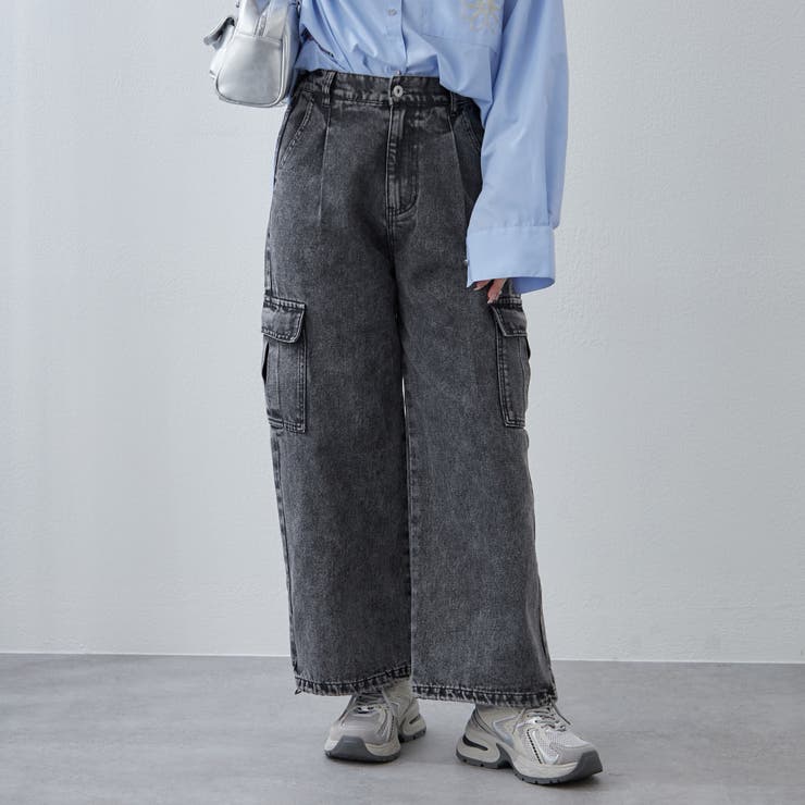 デニムワイドカーゴパンツ | RMAF　NICE CLAUP / OLIVE des OLIVE | 詳細画像9 