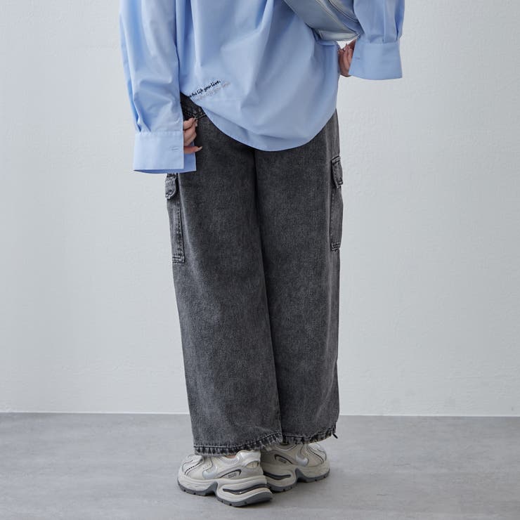 デニムワイドカーゴパンツ | RMAF　NICE CLAUP / OLIVE des OLIVE | 詳細画像12 