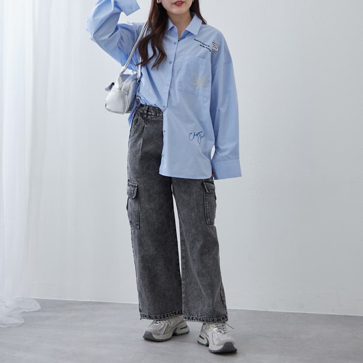 デニムワイドカーゴパンツ | RMAF　NICE CLAUP / OLIVE des OLIVE | 詳細画像13 