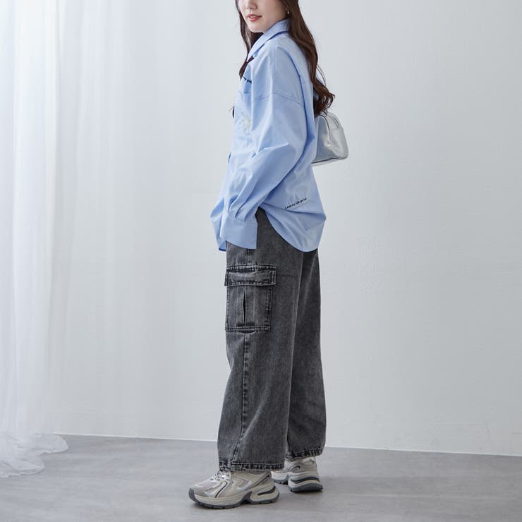 デニムワイドカーゴパンツ | RMAF　NICE CLAUP / OLIVE des OLIVE | 詳細画像15 