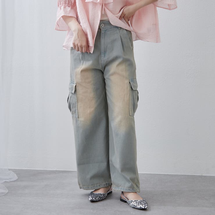 デニムワイドカーゴパンツ | RMAF　NICE CLAUP / OLIVE des OLIVE | 詳細画像17 