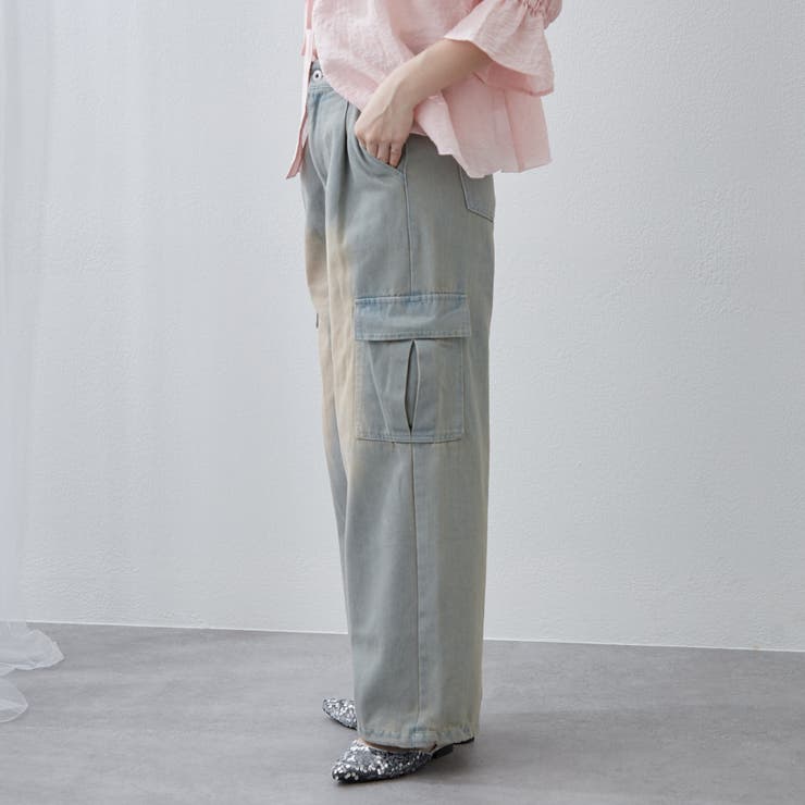 デニムワイドカーゴパンツ | RMAF　NICE CLAUP / OLIVE des OLIVE | 詳細画像18 