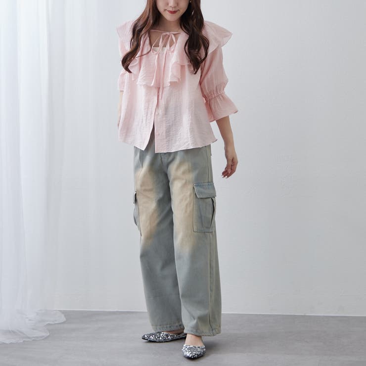 デニムワイドカーゴパンツ | RMAF　NICE CLAUP / OLIVE des OLIVE | 詳細画像20 