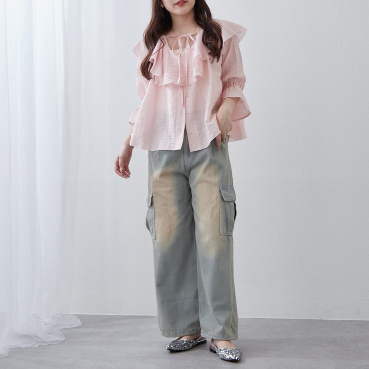 デニムワイドカーゴパンツ | RMAF　NICE CLAUP / OLIVE des OLIVE | 詳細画像22 