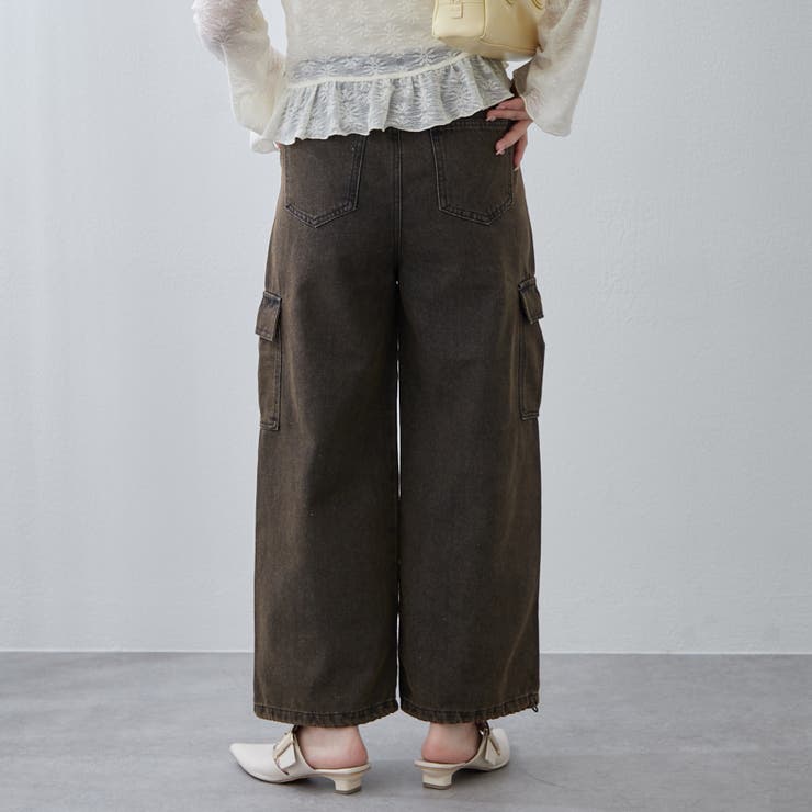 デニムワイドカーゴパンツ | RMAF　NICE CLAUP / OLIVE des OLIVE | 詳細画像26 