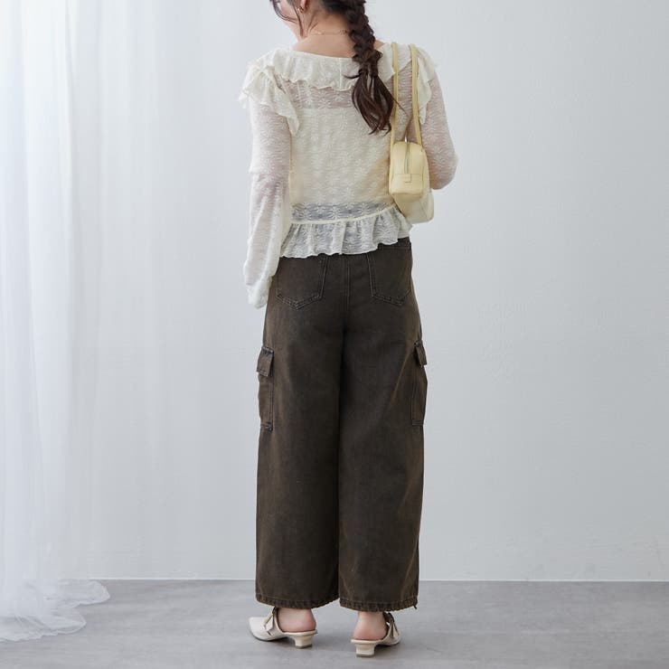 デニムワイドカーゴパンツ | RMAF　NICE CLAUP / OLIVE des OLIVE | 詳細画像31 