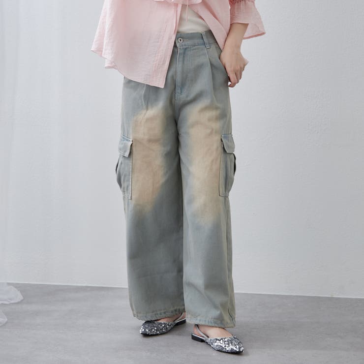 デニムワイドカーゴパンツ[品番：OLOW0015672]｜RMAF NICE CLAUP