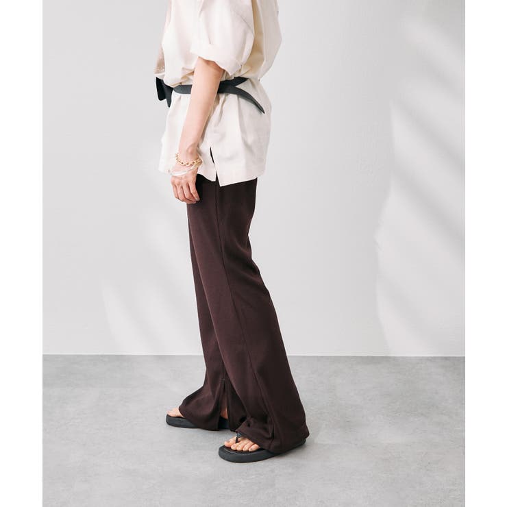 -3kg裾スリットフレアパンツ | RMAF　NICE CLAUP / OLIVE des OLIVE | 詳細画像15 