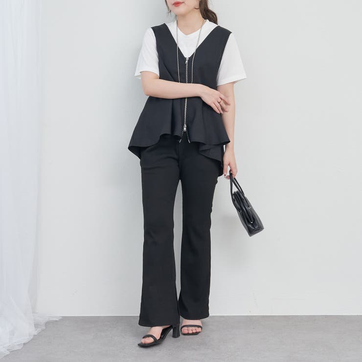 classicalelf スラックス パンツ 美シルエット。マニッシュな