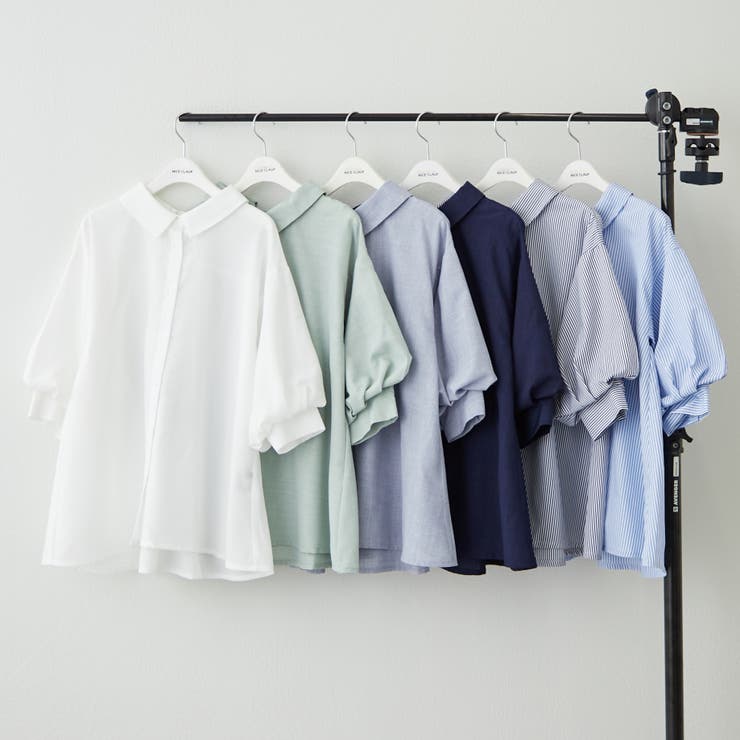 【後ろ姿も可愛く】後レースアップボリューム袖ブラウス | RMAF　NICE CLAUP / OLIVE des OLIVE | 詳細画像2 