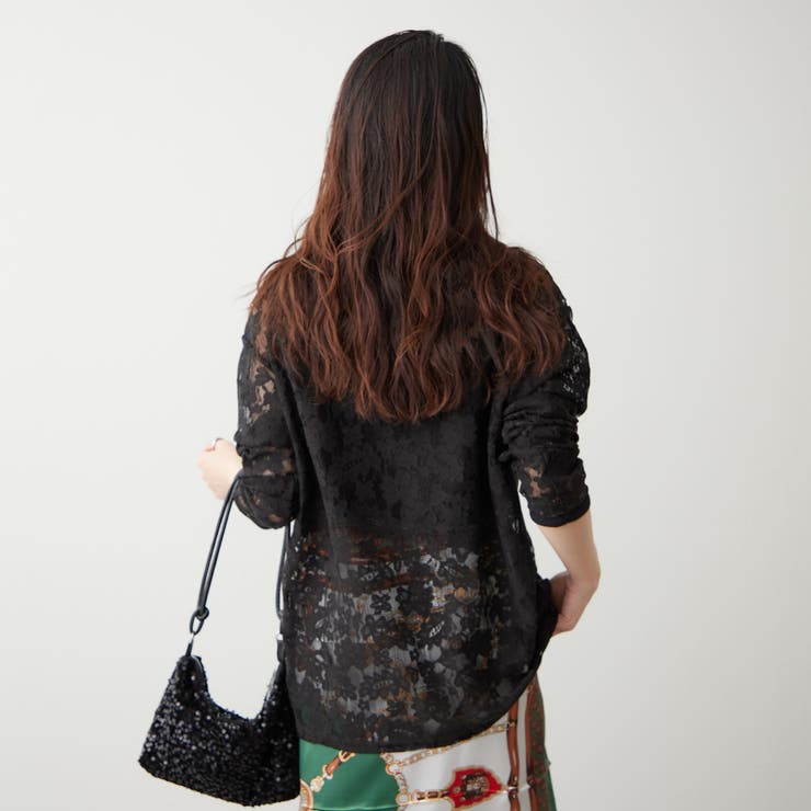 【大人のこなれ感】メッシュレースシャツ | RMAF　NICE CLAUP / OLIVE des OLIVE | 詳細画像21 