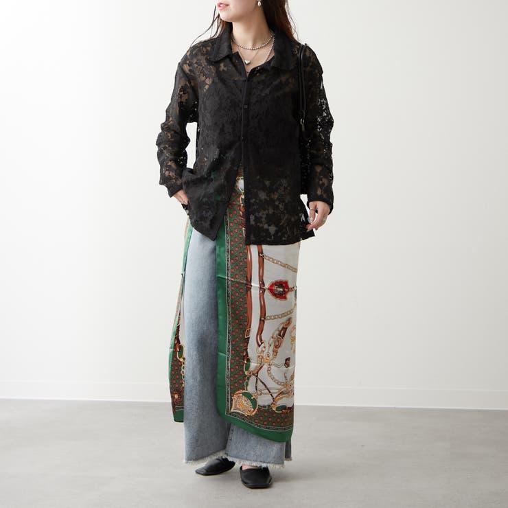 【大人のこなれ感】メッシュレースシャツ | RMAF　NICE CLAUP / OLIVE des OLIVE | 詳細画像24 