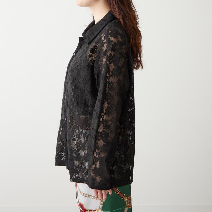 【大人のこなれ感】メッシュレースシャツ | RMAF　NICE CLAUP / OLIVE des OLIVE | 詳細画像30 