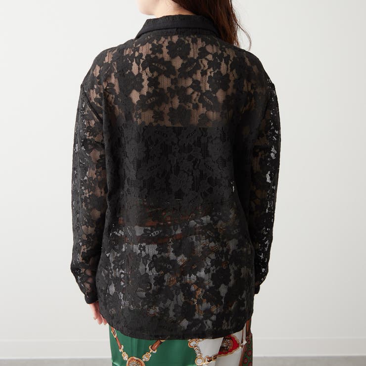 【大人のこなれ感】メッシュレースシャツ | RMAF　NICE CLAUP / OLIVE des OLIVE | 詳細画像31 