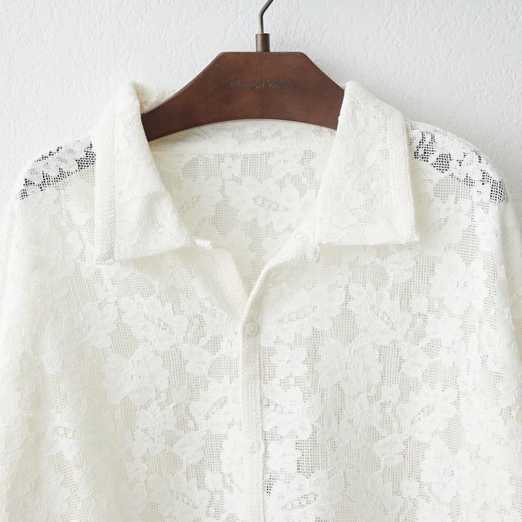 【大人のこなれ感】メッシュレースシャツ | RMAF　NICE CLAUP / OLIVE des OLIVE | 詳細画像35 