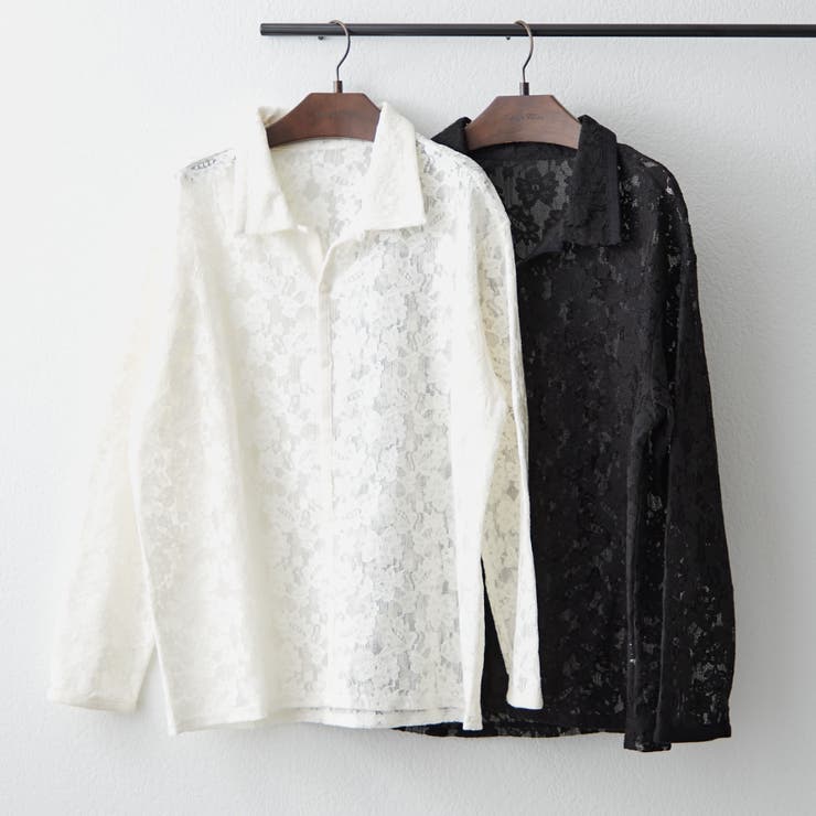 【大人のこなれ感】メッシュレースシャツ | RMAF　NICE CLAUP / OLIVE des OLIVE | 詳細画像2 