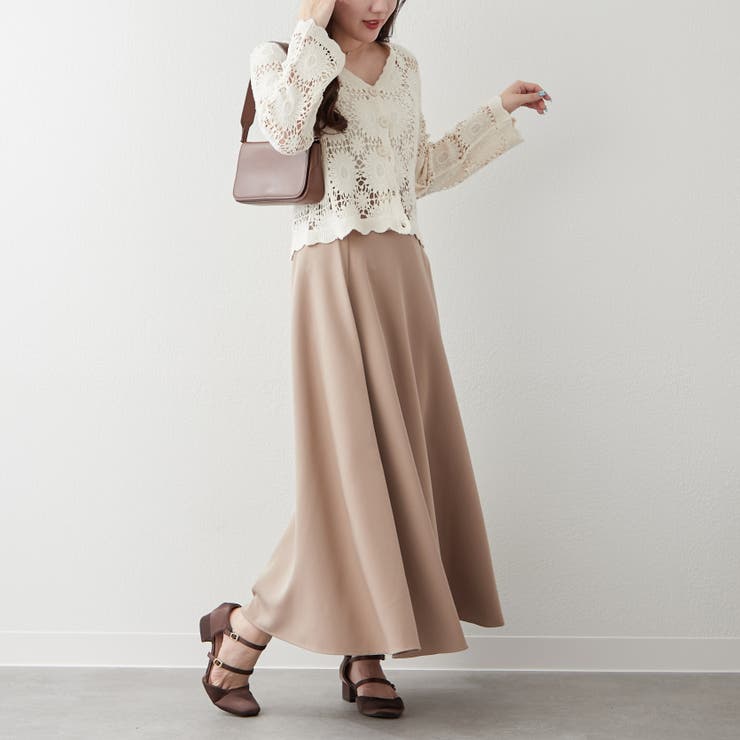 透かし編みカーデ | RMAF　NICE CLAUP / OLIVE des OLIVE | 詳細画像9 