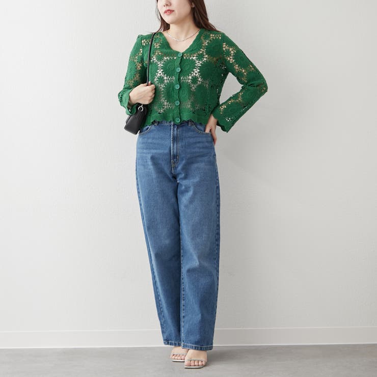 透かし編みカーデ | RMAF　NICE CLAUP / OLIVE des OLIVE | 詳細画像14 