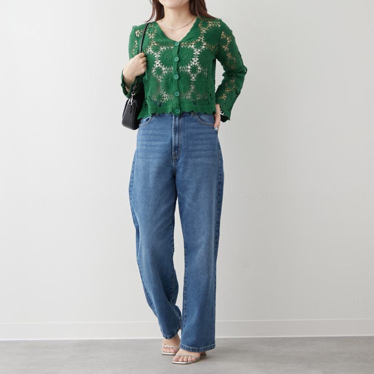 透かし編みカーデ | RMAF　NICE CLAUP / OLIVE des OLIVE | 詳細画像15 