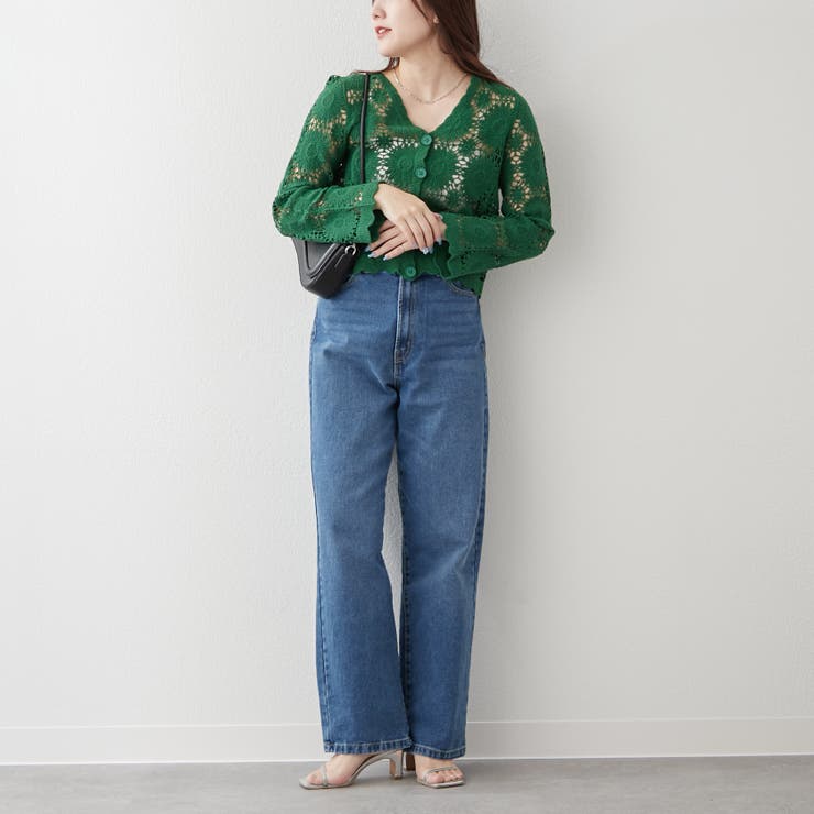 透かし編みカーデ | RMAF　NICE CLAUP / OLIVE des OLIVE | 詳細画像16 