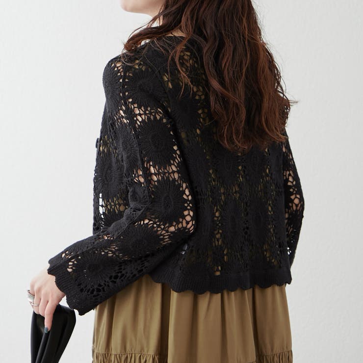 透かし編みカーデ | RMAF　NICE CLAUP / OLIVE des OLIVE | 詳細画像22 