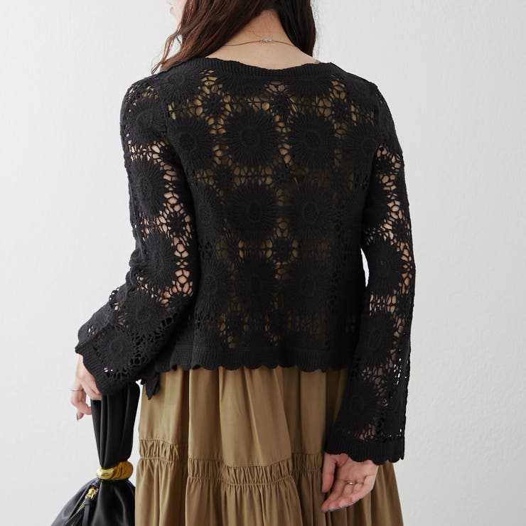 透かし編みカーデ | RMAF　NICE CLAUP / OLIVE des OLIVE | 詳細画像23 