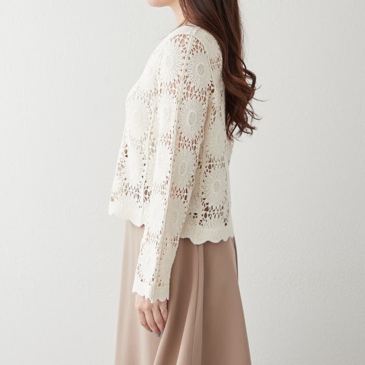 透かし編みカーデ | RMAF　NICE CLAUP / OLIVE des OLIVE | 詳細画像29 