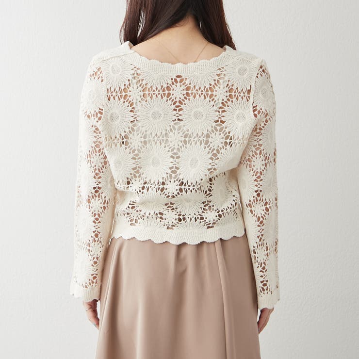 透かし編みカーデ | RMAF　NICE CLAUP / OLIVE des OLIVE | 詳細画像30 