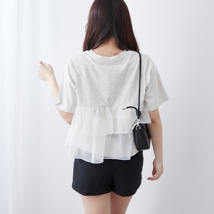 オーガンジードッキング半袖T | NICE CLAUP / OLIVE des OLIVE　OUTLET | 詳細画像36 