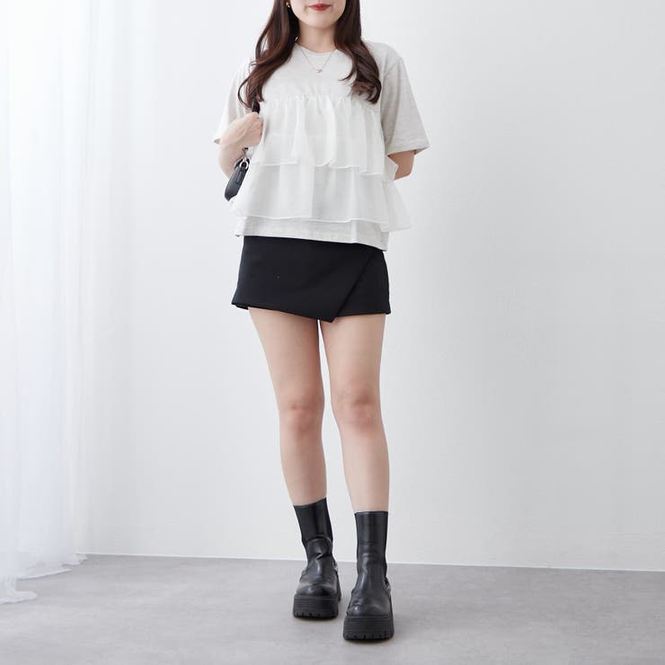 オーガンジードッキング半袖T | NICE CLAUP / OLIVE des OLIVE　OUTLET | 詳細画像37 