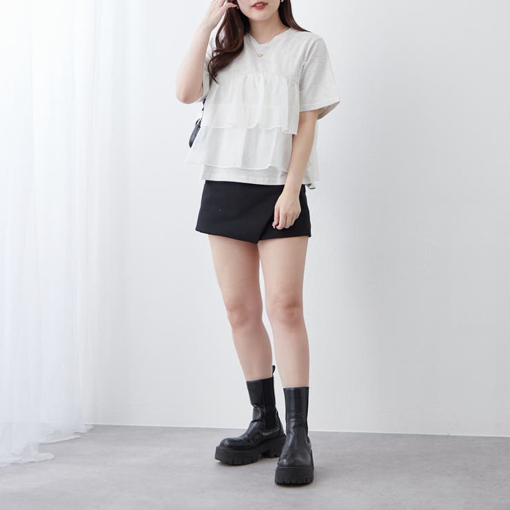 オーガンジードッキング半袖T | NICE CLAUP / OLIVE des OLIVE　OUTLET | 詳細画像38 