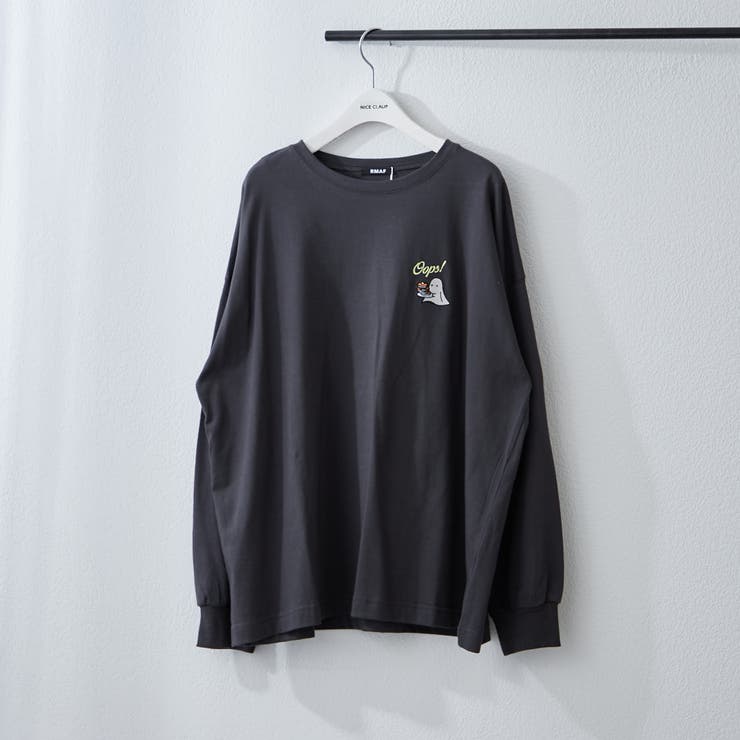 Web限定】パンケーキおばけ刺繍ロンT[品番：NCLW0015648]｜NICE