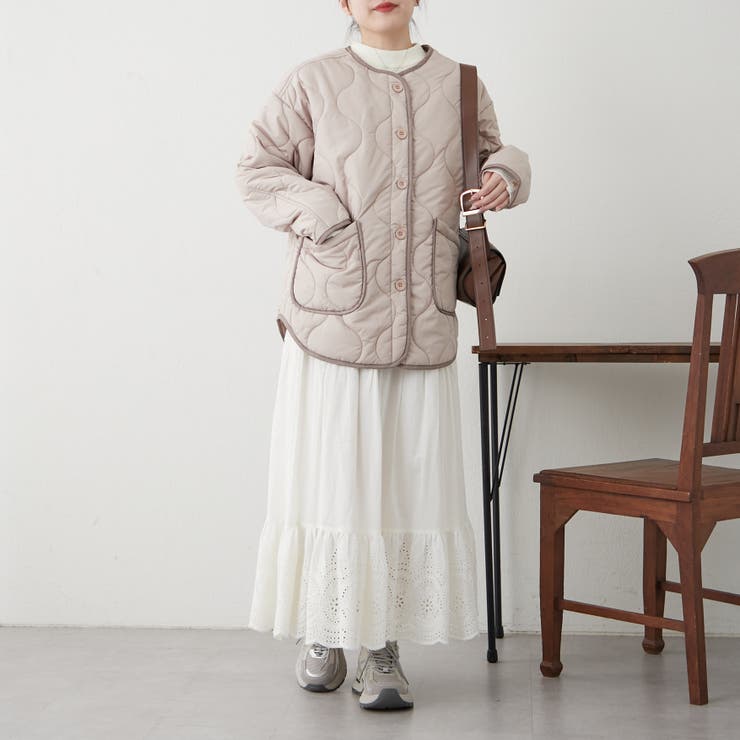 配色パイピングキルトジャケット[品番：OLOW0015156]｜RMAF NICE CLAUP