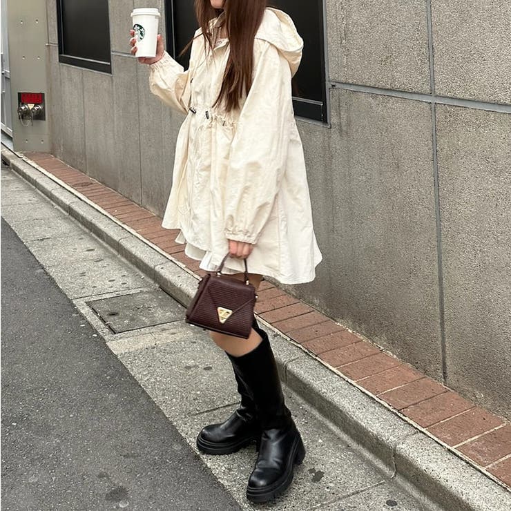 【ウエストを絞ってスタイルアップ】ドロストフード付ブルゾン | RMAF　NICE CLAUP / OLIVE des OLIVE | 詳細画像31 