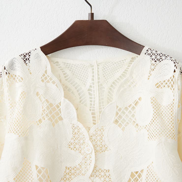 モリ ハナエノーカラーレースジャケット 【未使用。】 2025年最新】森英恵 レディース ノーカラージャケットの人気