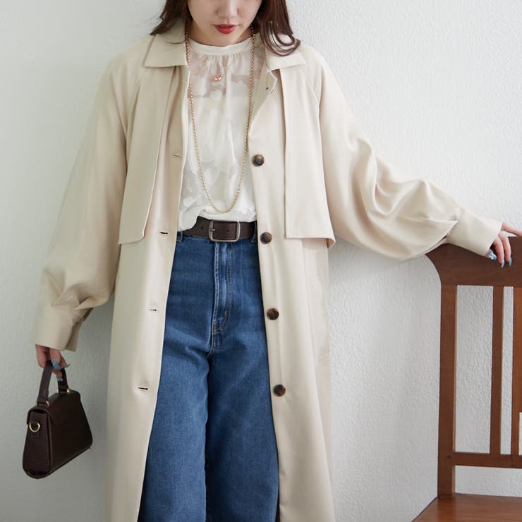 ＊ellie ケープトレンチコート＊ ケープトレンチコート【BEIGE】 – ELLIE