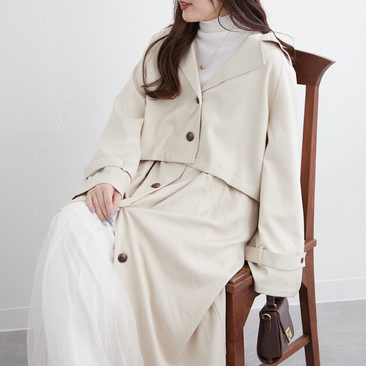 アイボリー | マルチWAYトレンチコート | NICE CLAUP / OLIVE des OLIVE　OUTLET
