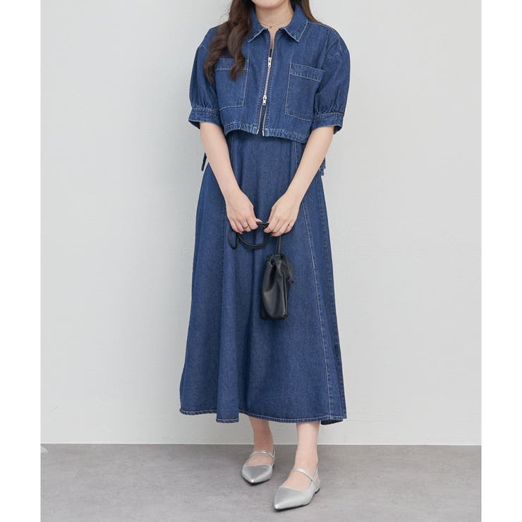 5分袖キャミワンピアンサンブル[品番：OLOW0015603]｜RMAF NICE CLAUP