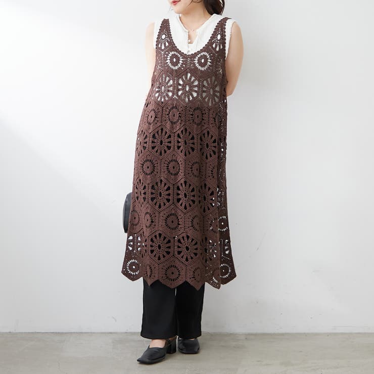新色追加】かぎ針ワンピース[品番：OLOW0015605]｜RMAF NICE