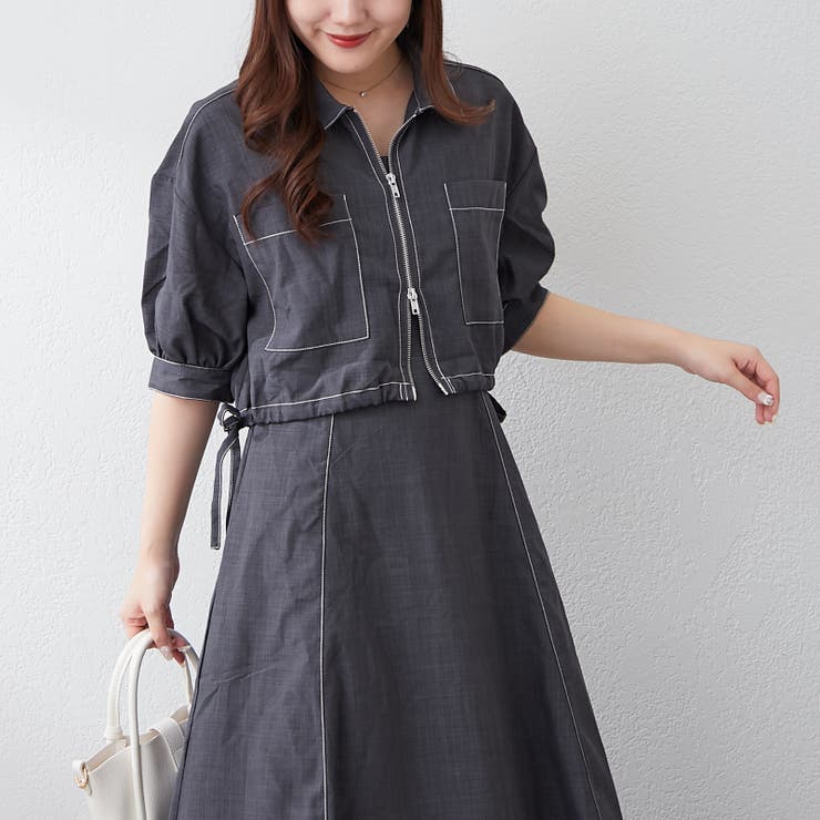 美品✦マークアンドロナ✦キンガムチェックワンピース＆サン