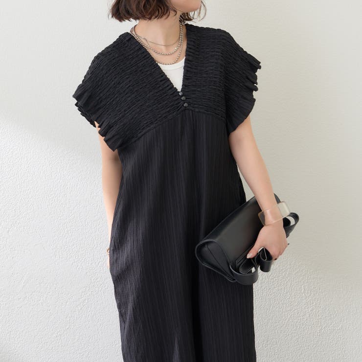 シャーリングサロペット[品番：OLOW0016122]｜RMAF NICE CLAUP / OLIVE