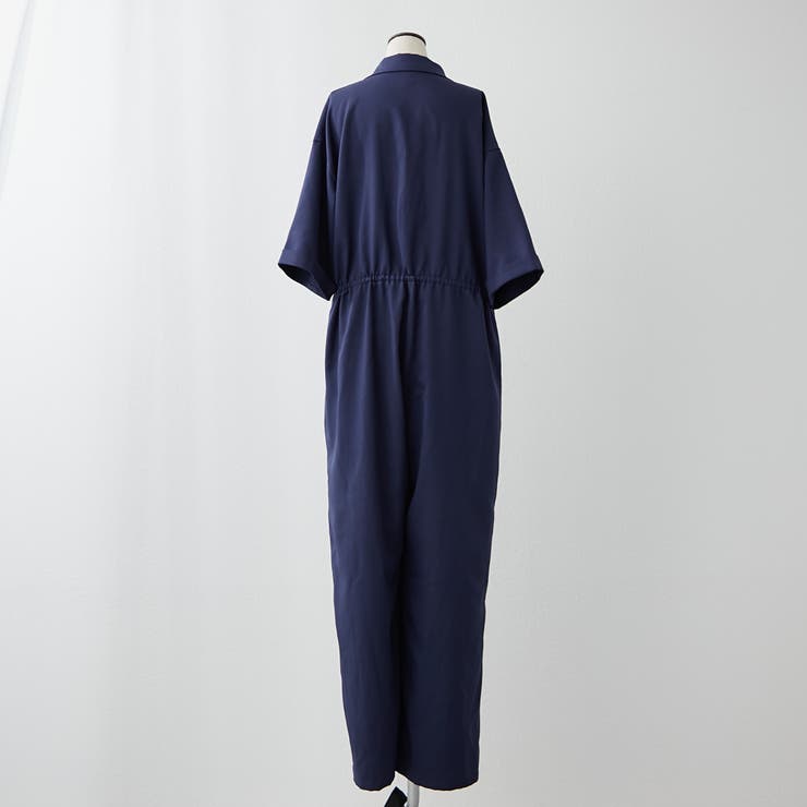 サイズ展開あり、ハーフスリーブオールインワン[品番