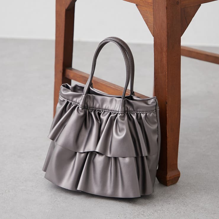 チャコール | 【Web限定】ラッフルミディトート | RMAF　NICE CLAUP / OLIVE des OLIVE