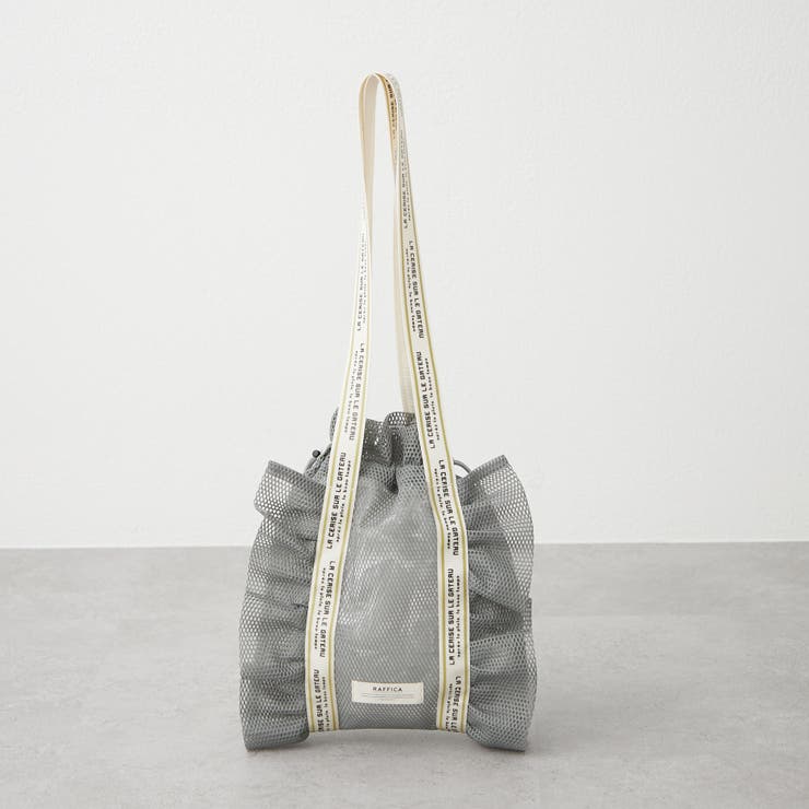 メッシュフリルトート[品番：OLOW0015850]｜RMAF NICE CLAUP / OLIVE