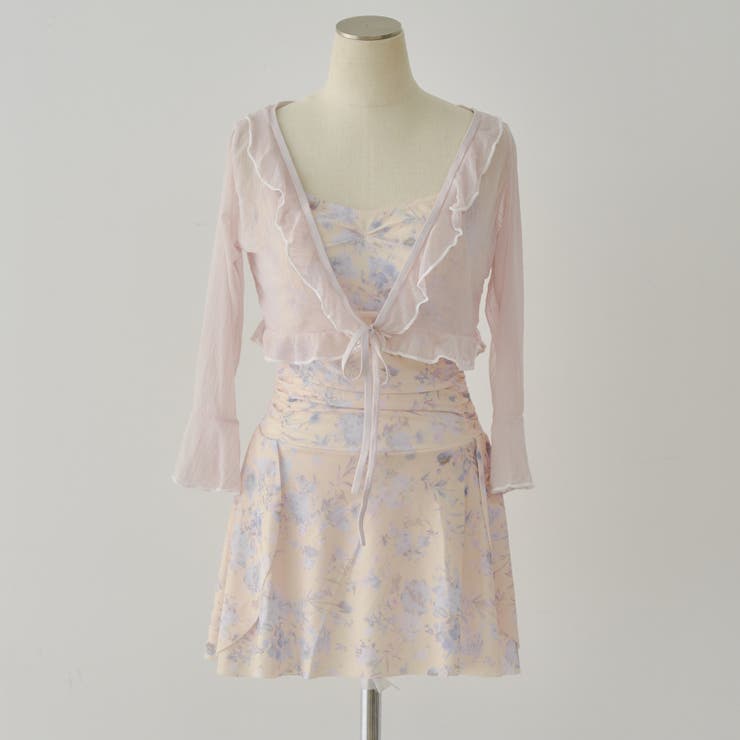 【Web限定】シアーボレロ×花柄水着2点セット | RMAF　NICE CLAUP / OLIVE des OLIVE | 詳細画像1 