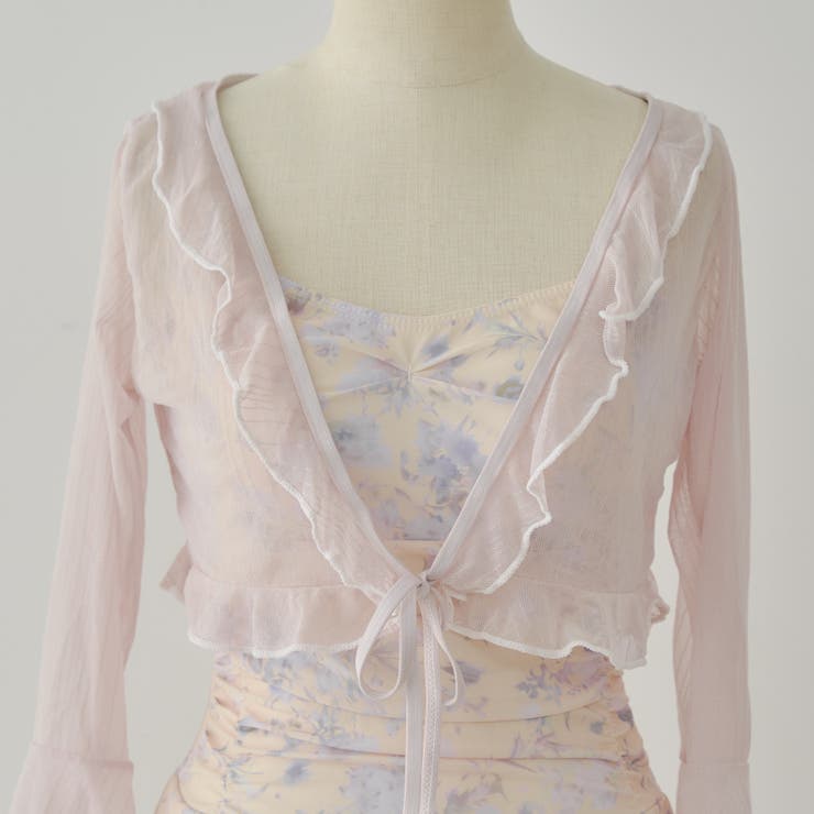 【Web限定】シアーボレロ×花柄水着2点セット | RMAF　NICE CLAUP / OLIVE des OLIVE | 詳細画像2 