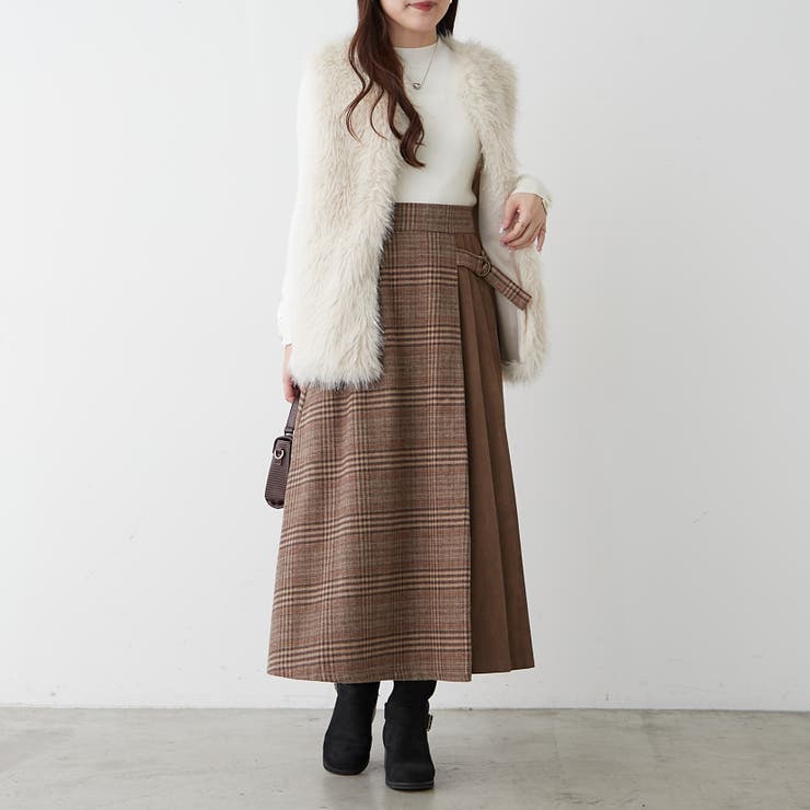 サイドプリーツスカート | RMAF　NICE CLAUP / OLIVE des OLIVE | 詳細画像7 